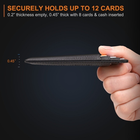 Buffway �nce Minimal RFID Engellemeli Kartl�k (Siyah)