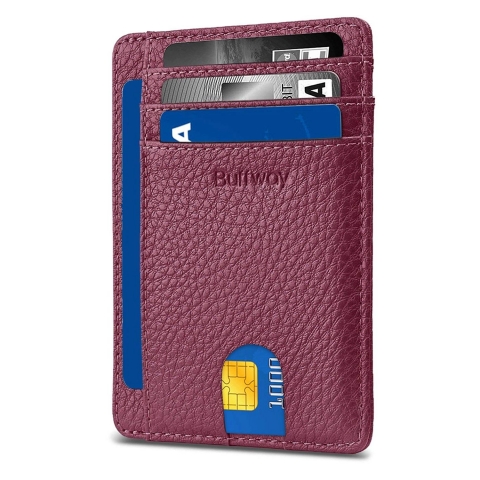 Buffway nce Minimal RFID Engellemeli Kartlk (Bordo)