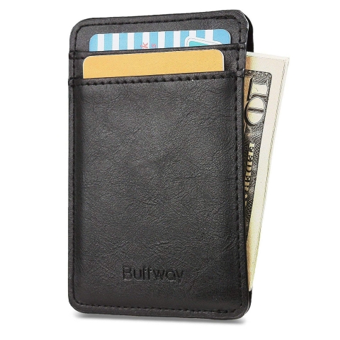 Buffway nce Minimal RFID Engellemeli Kartlk (Siyah)