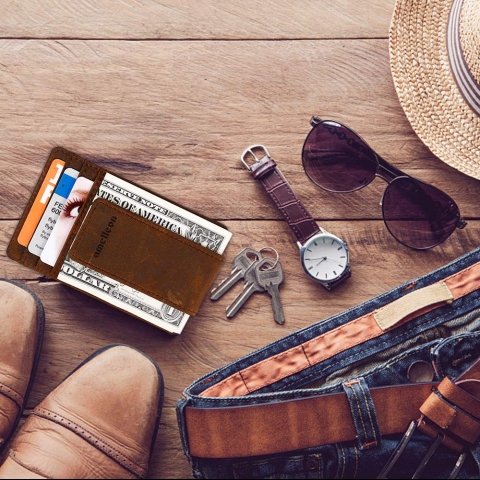 amelleon Deri RFID Engellemeli Kartl�k