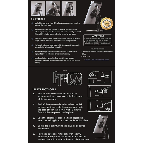 AboveTEK Universal Tablet Kilidi