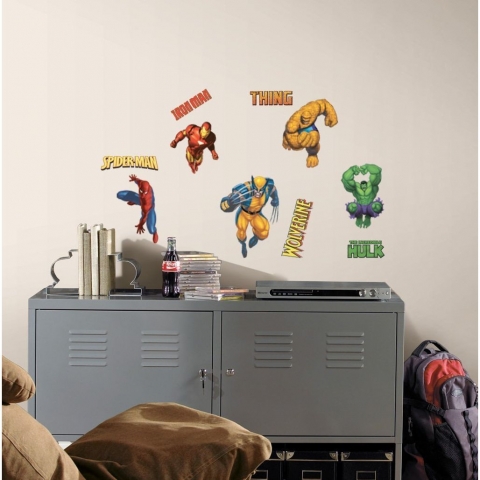 Marvel Heroes Duvar Sticker