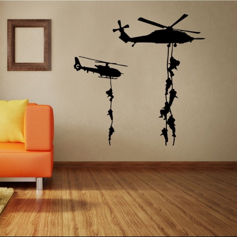 fantastic me Helikopter Duvar Sticker