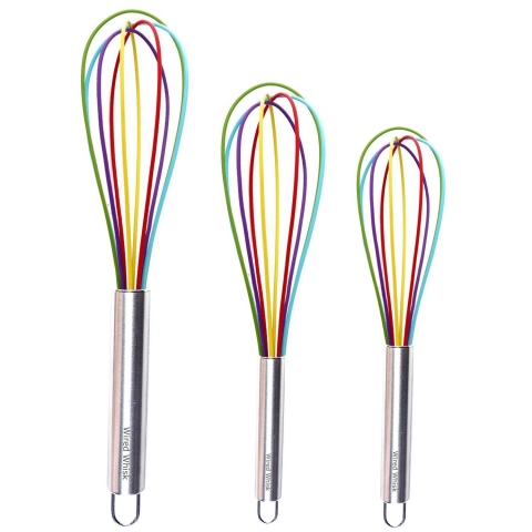 Wired Whisk Renkli Silikon ��rp�c� Seti (3 Par�a)