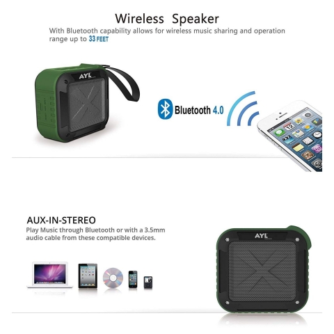 AYL Outdoor Su Geirmez Bluetooth 4.1 Hoparlr