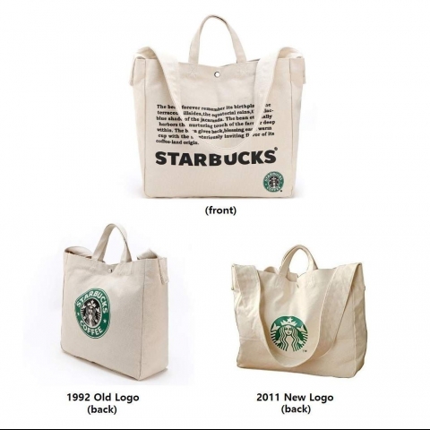 Starbucks Logolu Kanvas anta