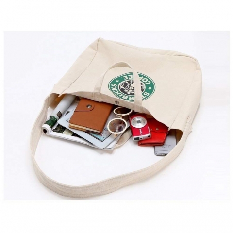 Starbucks Logolu Kanvas anta