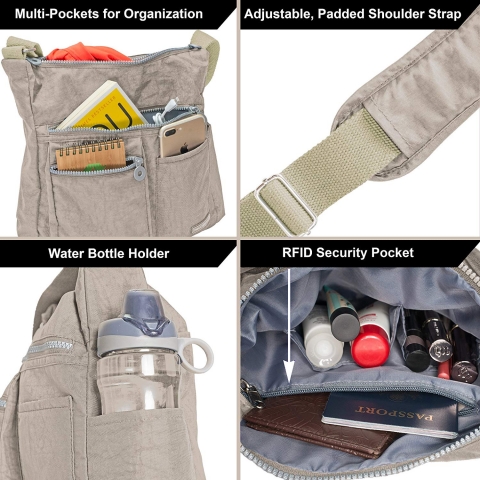 NeatPack Kanvas Omuz antas (Krem)