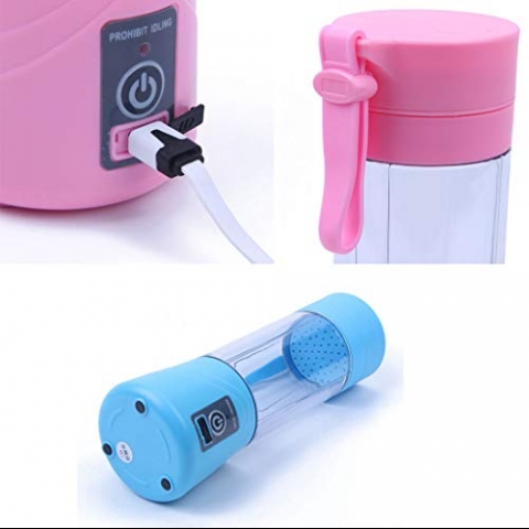 Kuke Portatif Blender Mixer Termos 380 ml. (Mor)