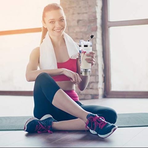 Level Up Paslanmaz elik Elektrikli Protein Shaker Termos