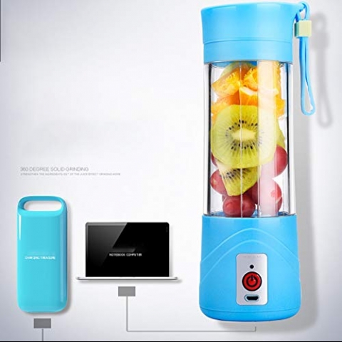 Tll-mm Elektirikli Ta��nabilir Blender Termos (Mavi)