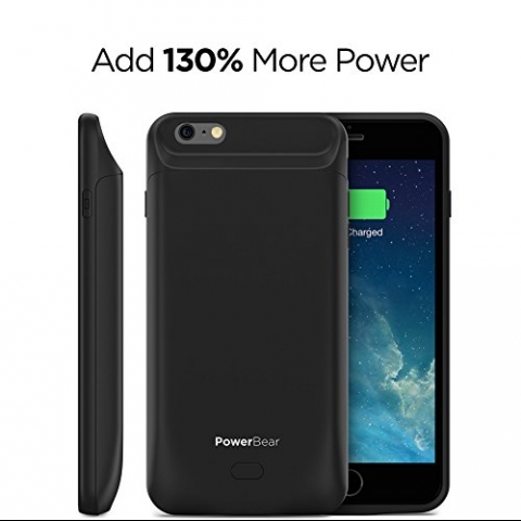 PowerBear iPhone 6 / 6S Bataryal� K�l�f (5000mAh)