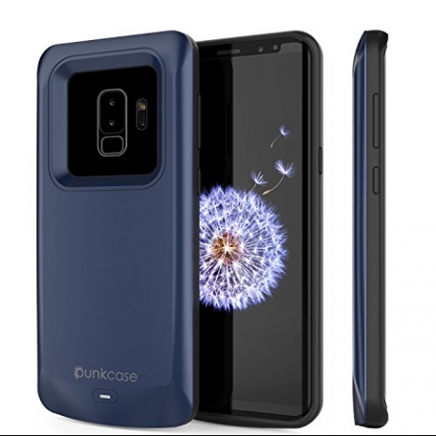 PunkCase Galaxy S9 Plus Bataryal Klf (5000mAh)-Navy