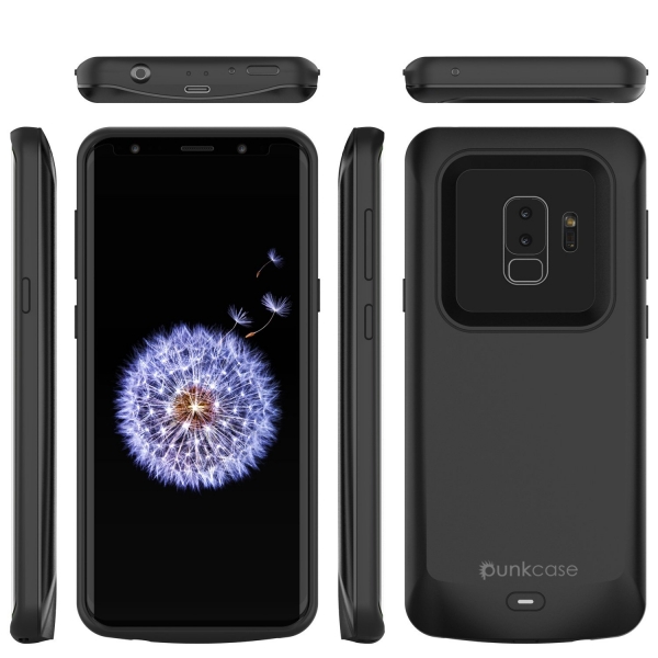 PunkCase Galaxy S9 Plus Bataryal Klf (5000mAh)-Black