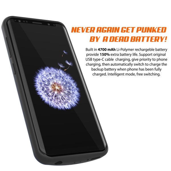 PunkJuice Galaxy S9 Bataryal Klf (5000mAh)-Navy