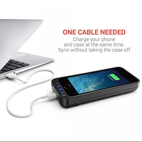 PowerBear iPhone 5SE Bataryal� K�l�f (4000mAh)