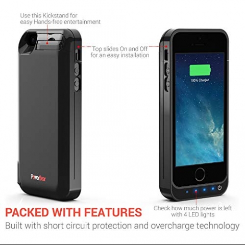 PowerBear iPhone 5SE Bataryal� K�l�f (4000mAh)