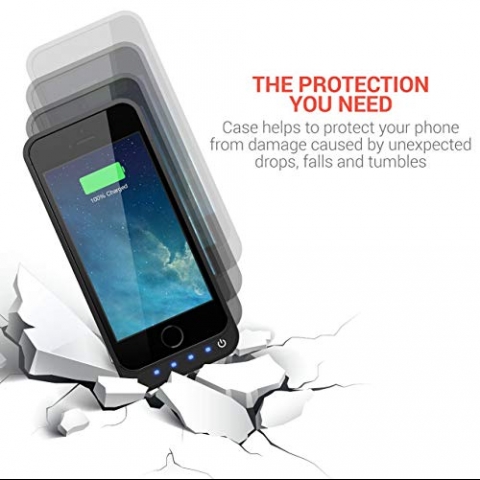 PowerBear iPhone 5SE Bataryal� K�l�f (4000mAh)