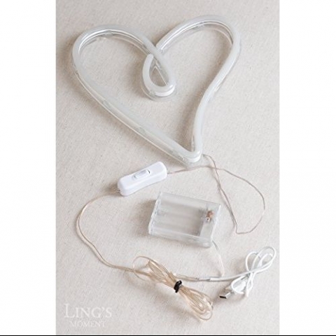 Ling's moment Kalp Neon Led Tabela