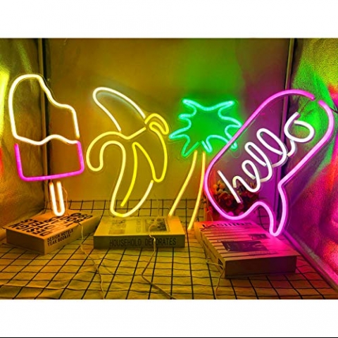 LUCUNSTAR Hello Led Ik (16.9"x12.6")