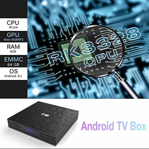 EVANPO Smart TV Box [4GB DRR3/64GB EMMC] Medya Oynatcs