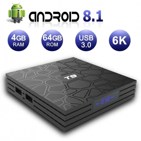 EVANPO Smart TV Box [4GB DRR3/64GB EMMC] Medya Oynatcs