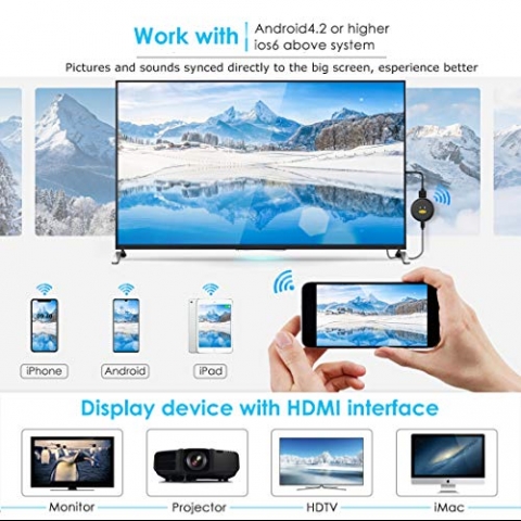 Kingbox WiFi Display Dongle 1080P HDMI Receiver Adap�r
