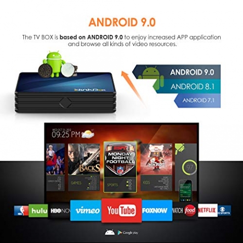 NinkBox 	Android 9.0 TV Box 4GB RAM 64GB ROM
