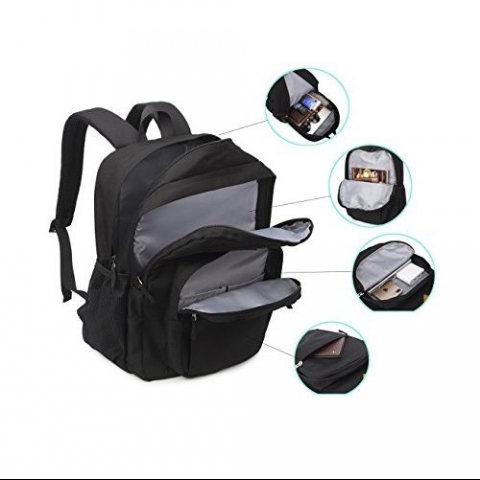 Abshoo Okul S�rt �antas� (Siyah)