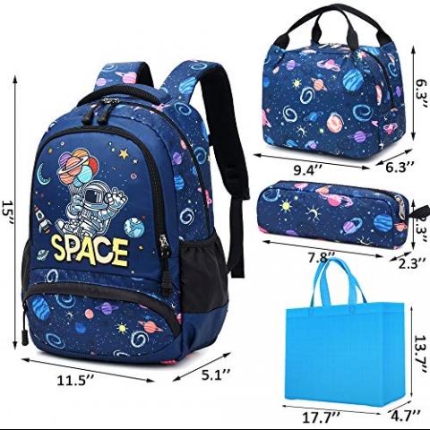 Peonys Erkek �ocuk Okul S�rt �antas� Seti (Space)