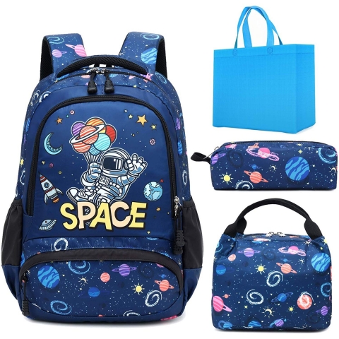 Peonys Erkek �ocuk Okul S�rt �antas� Seti (Space)