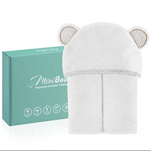 Miniboo Organik Bambu Bebek Banyo Havlusu