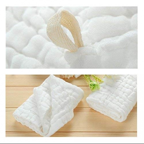 Mukin Bebek Banyo Havlusu (10 Adet)(Beyaz)