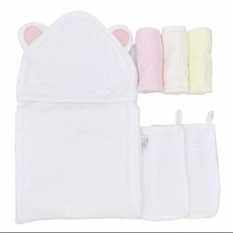 Parenting And Children Bebek Banyo Havlusu (Beyaz)