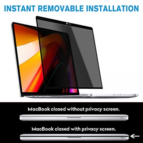 Tuxlke MacBook Pro Privacy Ekran Koruyucu (16 in)(2019)