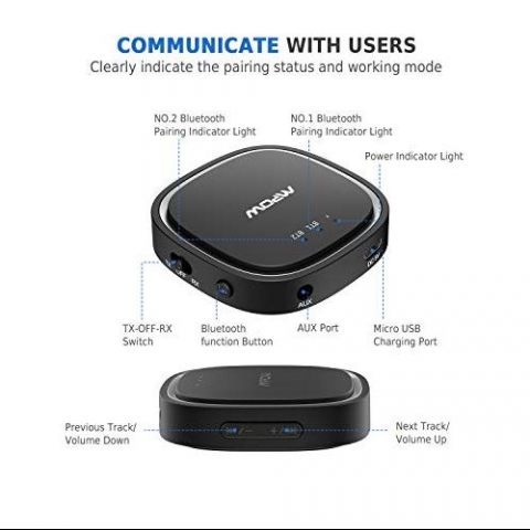 Mpow Bluetooth 5.0 Alc Kablosuz Ses Adaptr