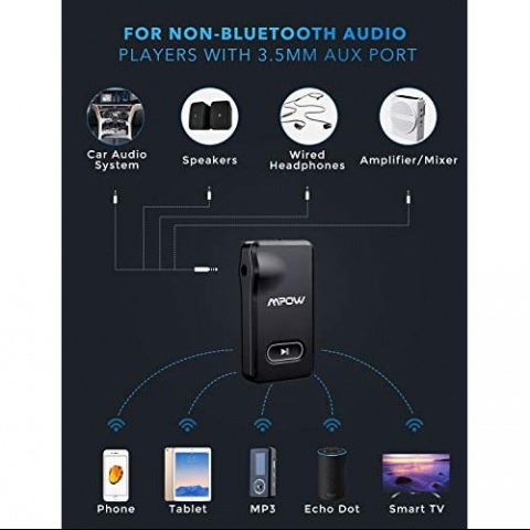 Mpow BH129 Bluetooth Kablosuz Ses Adaptr