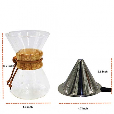 Dysonwell Cam Filtre Kahve Demlii (Chemex)