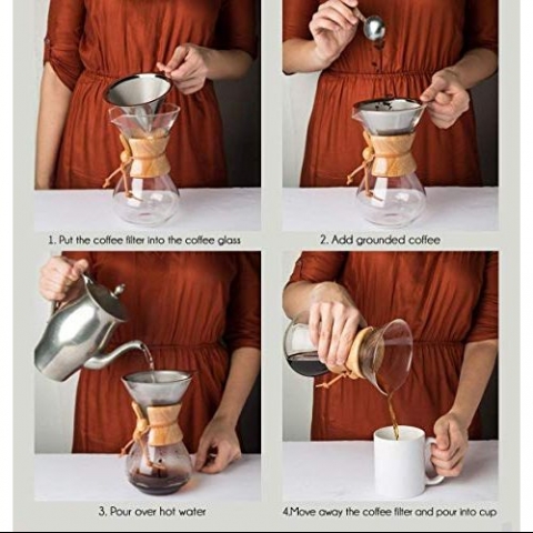 Dysonwell Cam Filtre Kahve Demlii (Chemex)