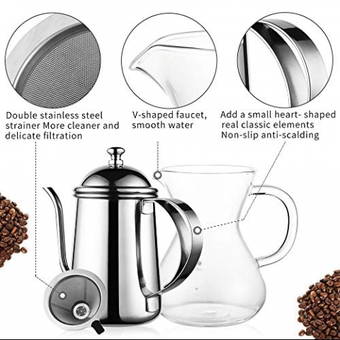 LinkingHome Filtre Kahve Demleme Set