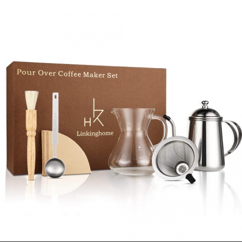 LinkingHome Filtre Kahve Demleme Set