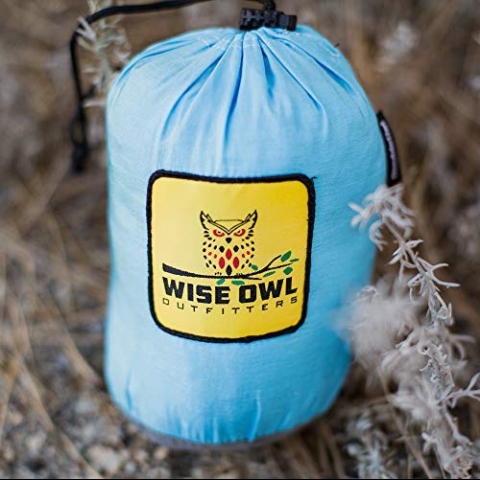Wise Owl Outfitters Tanabilir Kamp Hamak (Ak Mavi)