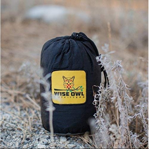 Wise Owl Outfitters Tanabilir Kamp Hamak (Siyah)