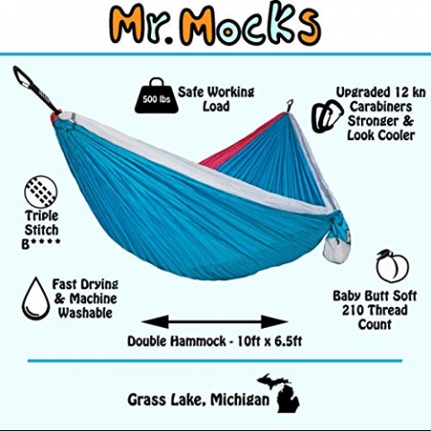 Mr. Mocks Double Hamak (Mavi)