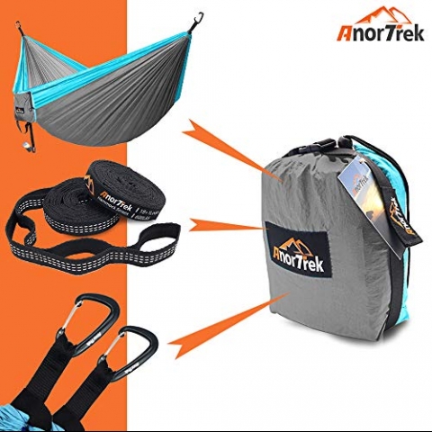 AnorTrek Tanabilir Hamak (Gri/Mavi)