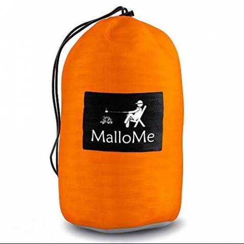 MalloMe Double Ta��nabilir Hamak (Turuncu/Gri)