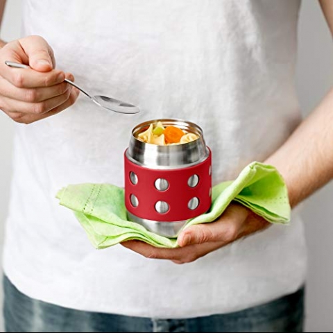 LunchBots Termal Yemek Tama Kutusu (Krmz)