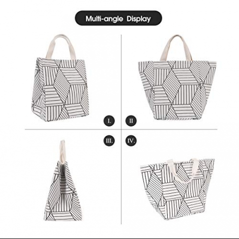 HOMESPON Piknik / Yemek antas (Geometric Pattern-White)