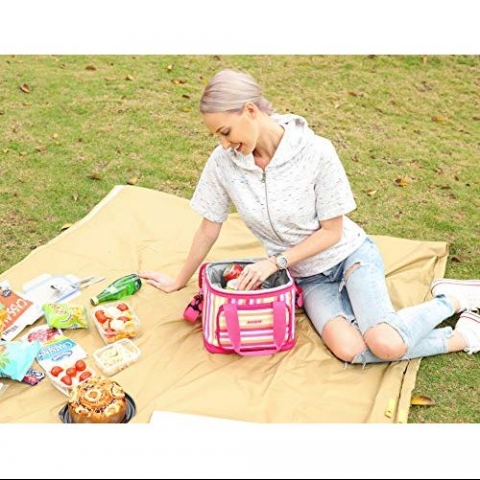 MIER 16 Yemek / Piknik antas (Pembe izgili)