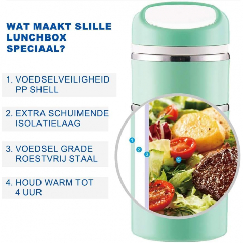 Lille Yemek Termosu / Sefer Tas (Yeil)